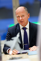 Micael Johansson, chef för Saabs affärsområde Electronic Defence Systems